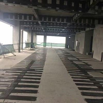 黃泥塝紫荊廣場(chǎng)粘碳纖維和粘鋼（碳纖維膠、碳纖維布、粘鋼膠）